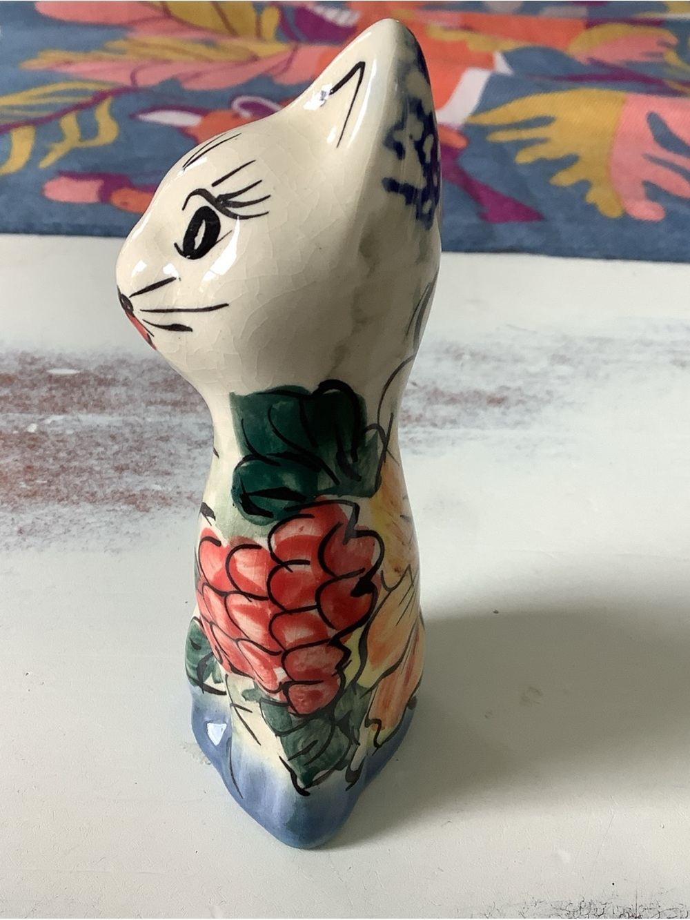 Polish Pottery UNIKAT Figurine Of A Cat - Picture 5 of 7